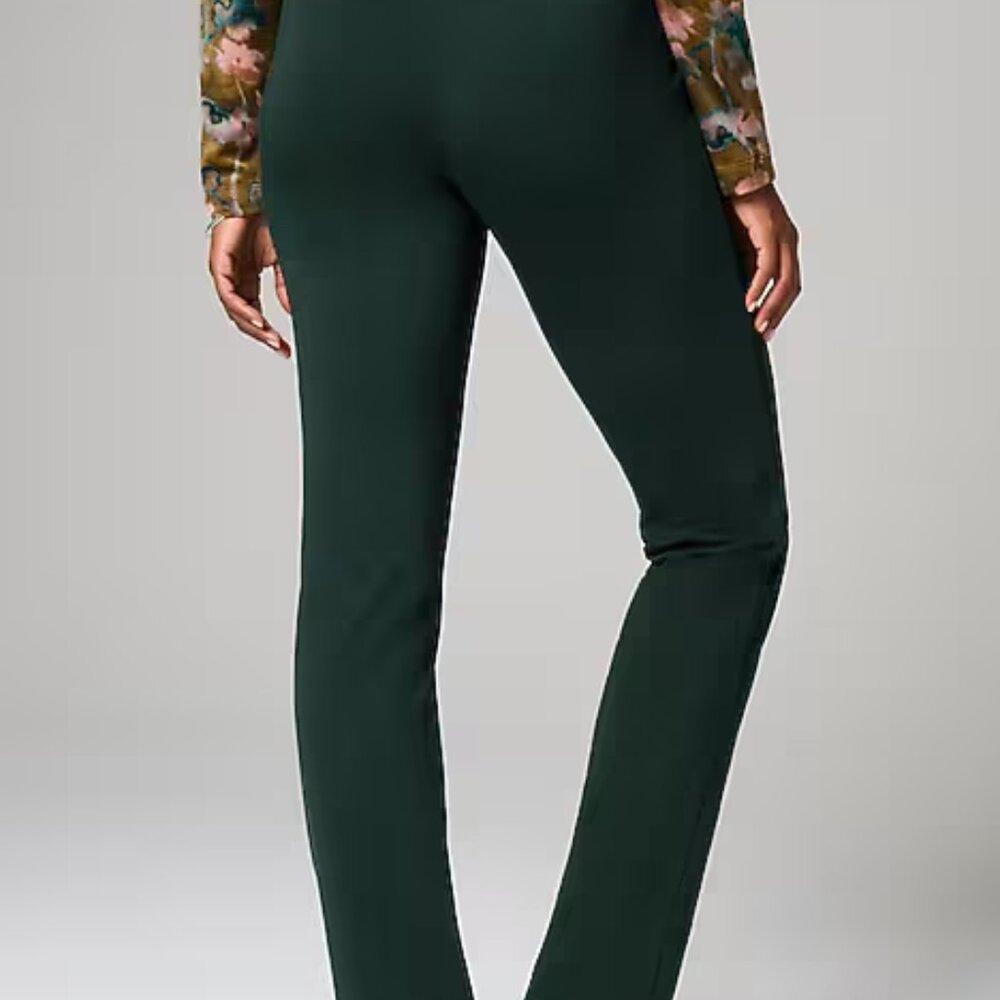J. Jill Dark pine Green affinity slim leg French terry pants - Picture 2 of 8